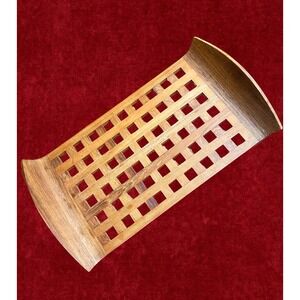 Vintage Dansk Designs Jens Quistgaard Teak Lattice Tray Denmark Mid Century Mod